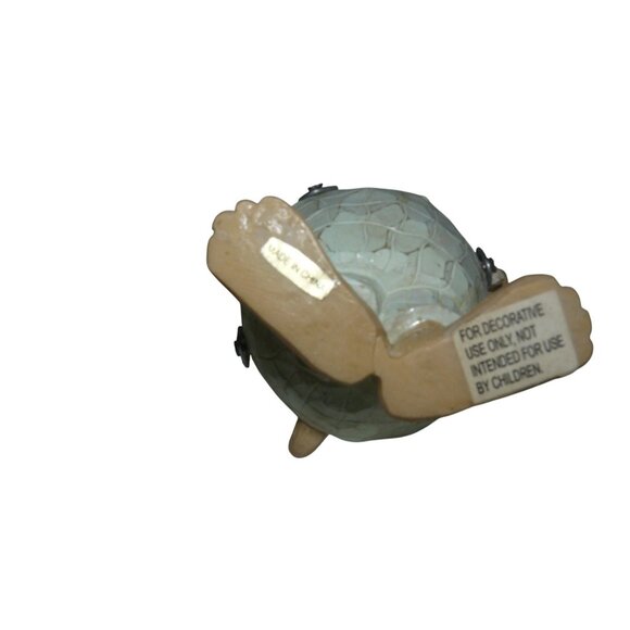 Carved Wood Look Dog Figurine In Overalls Bone Metal Butterfly Hat & Straps Vtg - Picture 7 of 7